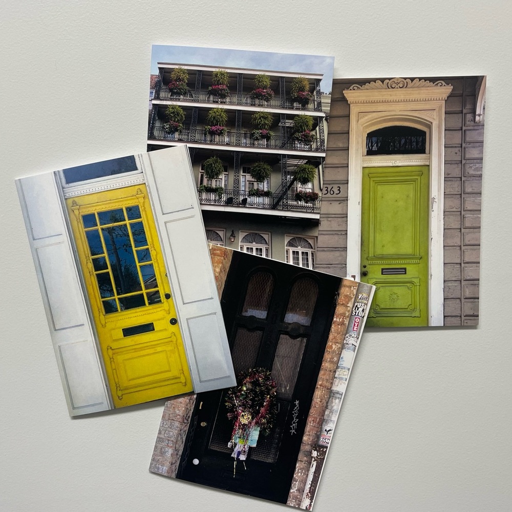 Send a thank you note with Doors from New Orleans blank Notecards!